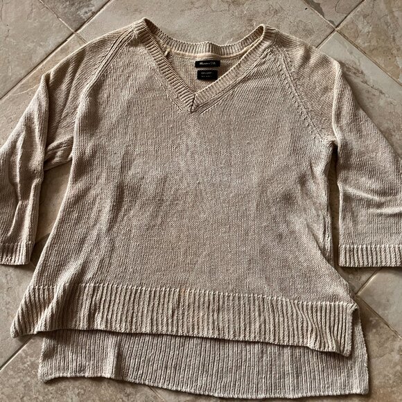 Massimo Dutti Women's top MEDIUM 100% linen - Picture 2 of 3